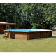 Piscine hors sol bois Grenade 2 - 436 x 336 H117 cm