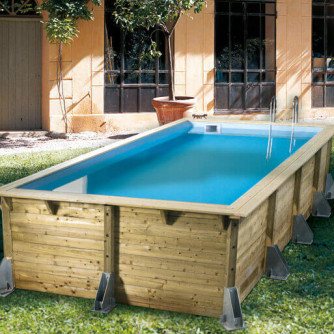 Piscine bois Azura 505 x 350 x H 126 cm