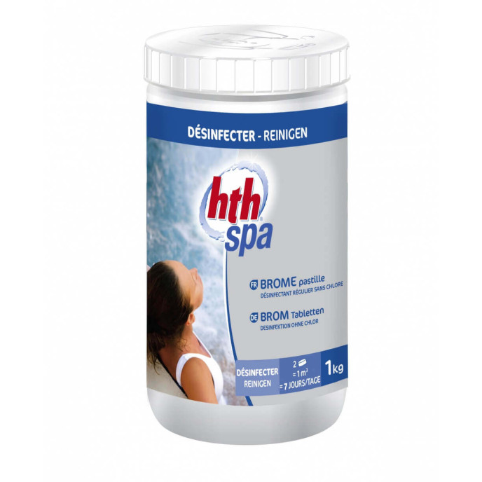 Traitement Spa BROME PASTILLE 20g HTH - 1Kg Traitement Spa BROME PASTILLE 20g HTH - 1Kg