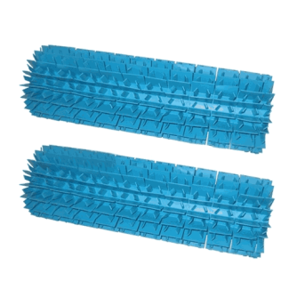 Brosses lamelles bleues x2 - Zodiac Indigo