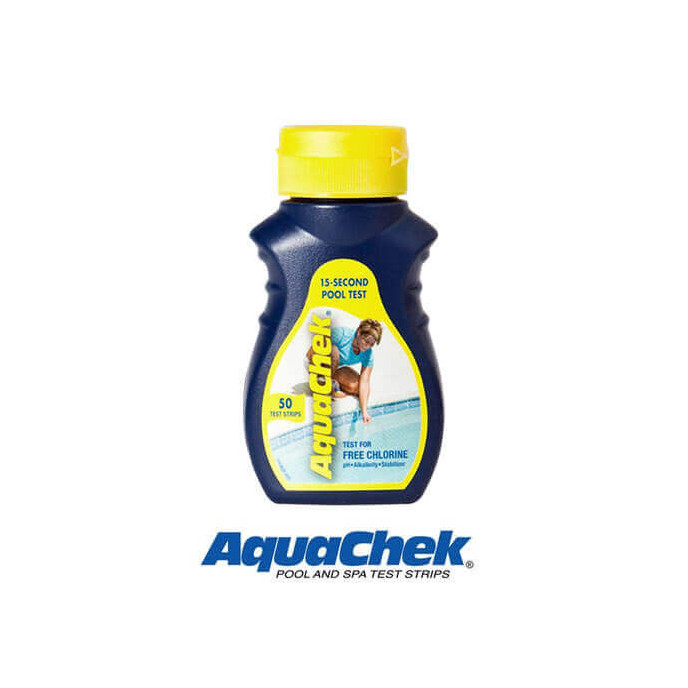 AquaChek Jaune : Chlore et pH (x50 Bandelettes)