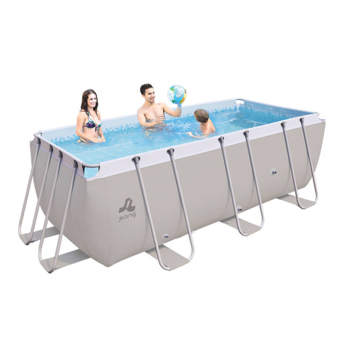 Piscine 400 x 200 x H99 cm Jilong Passaat tubulaire Grise