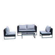 Salon de jardin en aluminium Clever - 4 places