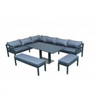 Salon de jardin en aluminium Florida - 12 places