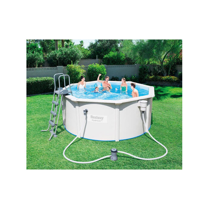 Piscine Hors Sol Acier Bestway ø 300 X H 120 Cm 56563 Mypiscine