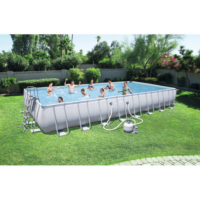 Piscine tubulaire 956 x 488 x H132 cm - Power Steel