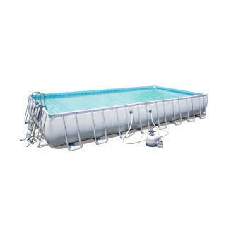 Piscine tubulaire 956 x 488 x H132 cm - Power Steel