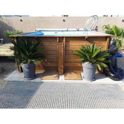 Piscine bois Carra 305 x 305 x H 119 cm