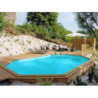 Piscine bois Safran 2 620 x 395 x H 136 cm