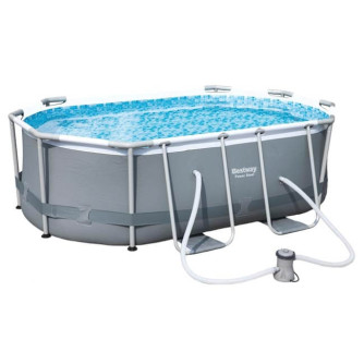 Piscine tubulaire Bestway ovale 4,27 x 2,50 x 1,00 m Power Steel