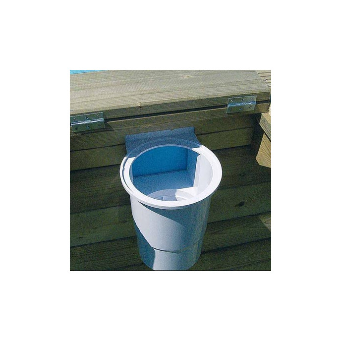 Skimmer bouche large avec buse de refoulement- Piscine bois Ubbink