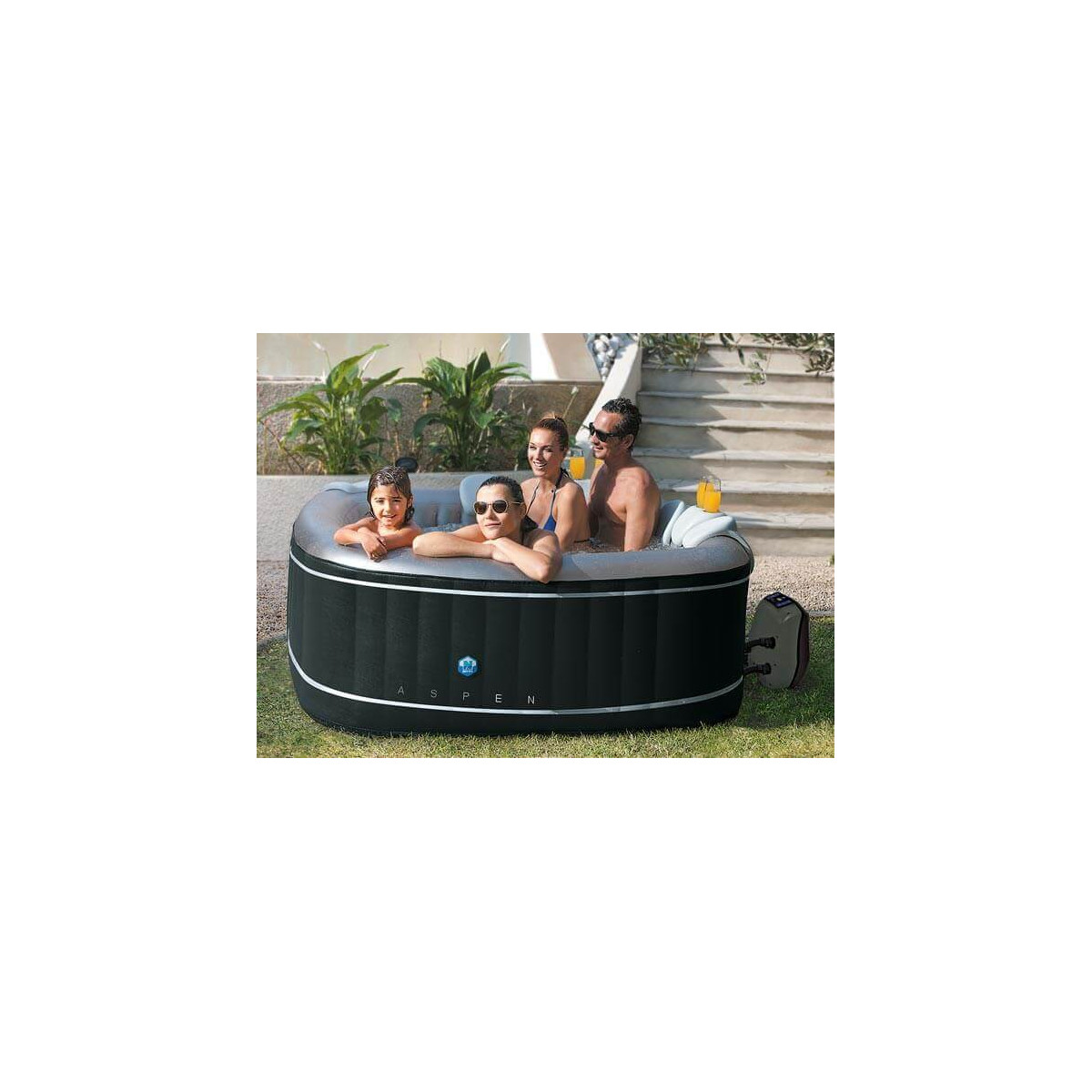 Jacuzzi Gonflable 4 Places Carre