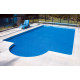 Bâche à bulles piscine sur-mesure 400 microns Bleu - Bordée 4 côtés