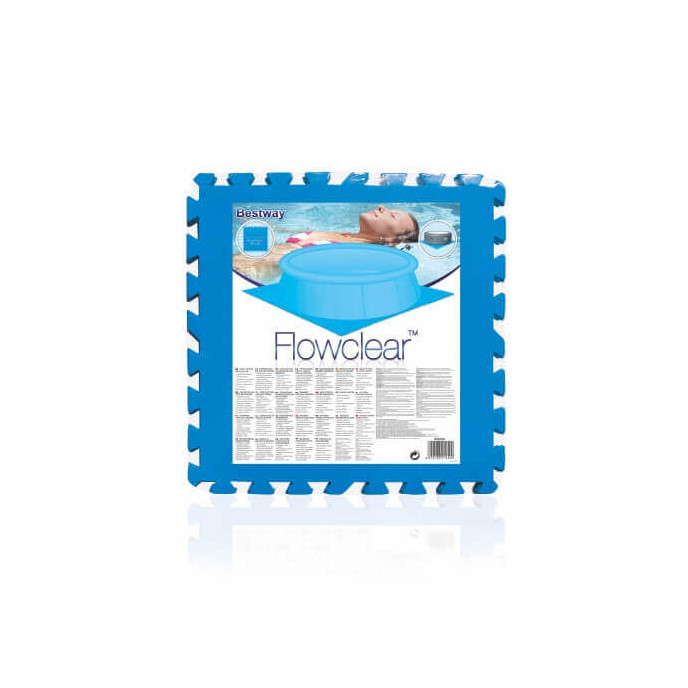 Lot de 9 tapis de protection 50 x 50 cm pour spa gonflable Lot de 9 tapis de protection 50 x 50 cm pour spa gonflable