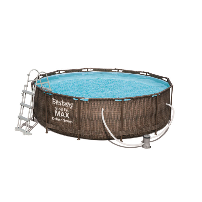 Piscine tubulaire Bestway ronde Ø 3,66 x 1,00 m Steel Pro Max - Rotin