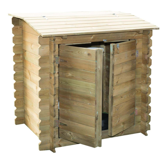 Coffre de filtration pour piscines bois