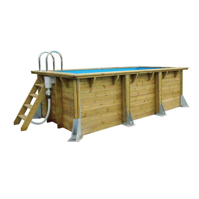 Piscine bois Azura 250 x 450 cm x H 126 cm