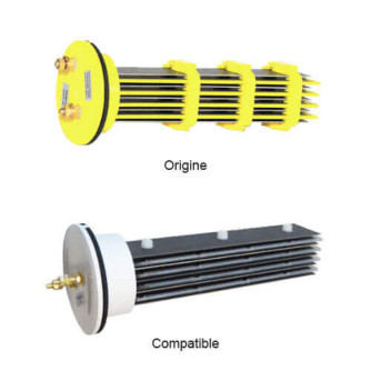 Cellule compatible PACIFIC 100 - 2 x 9 plaques Culot Jaune