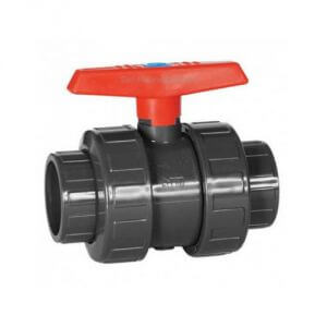 Vanne 3 Voies PVC Cepex 50/63mm - Piscine Spa étang - Réglage Débit - Pression PN6 - 3 Manchons Inclus