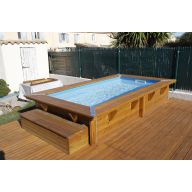 Piscine bois Azura 200 x 350 x H 71 cm
