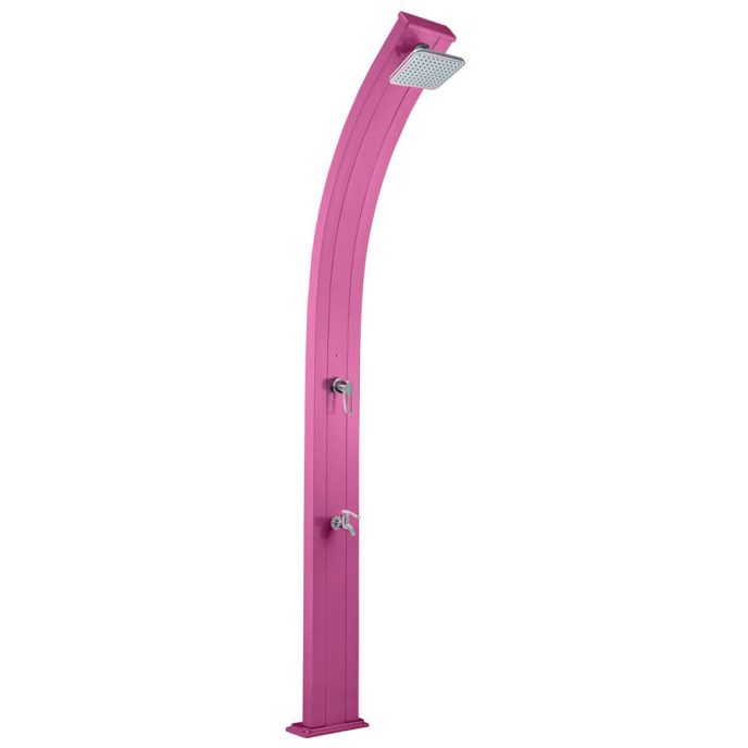 Douche Solaire Spring 30L en aluminium Rose