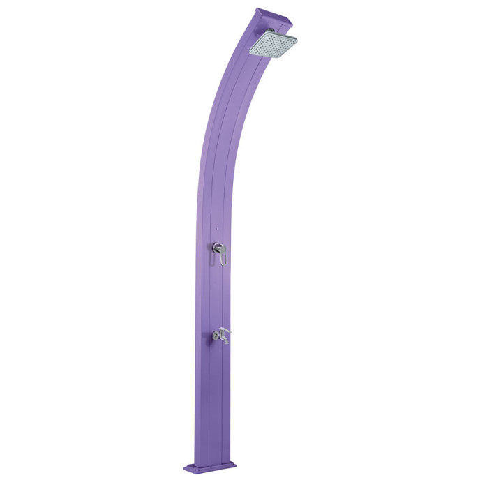 Douche Solaire Spring 30L en aluminium Violet