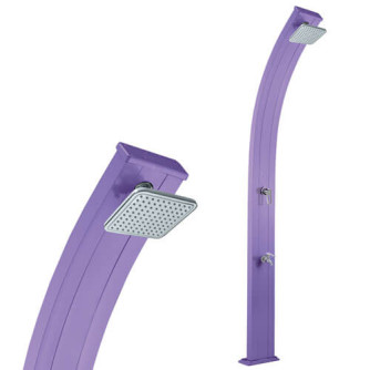 Douche Solaire Spring 30L en aluminium Violet