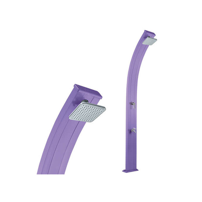 Douche Solaire Spring 30L en aluminium Violet