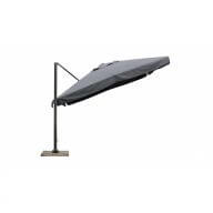 Parasol déporté Gris 3 x 3 m avec volets