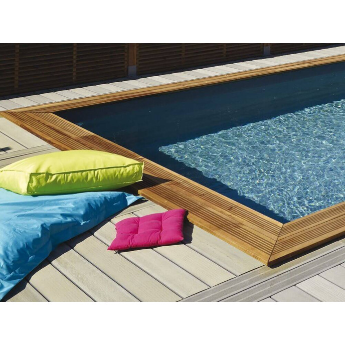 Piscine bois Maéva 300 x 300 x H.150 cm carrée