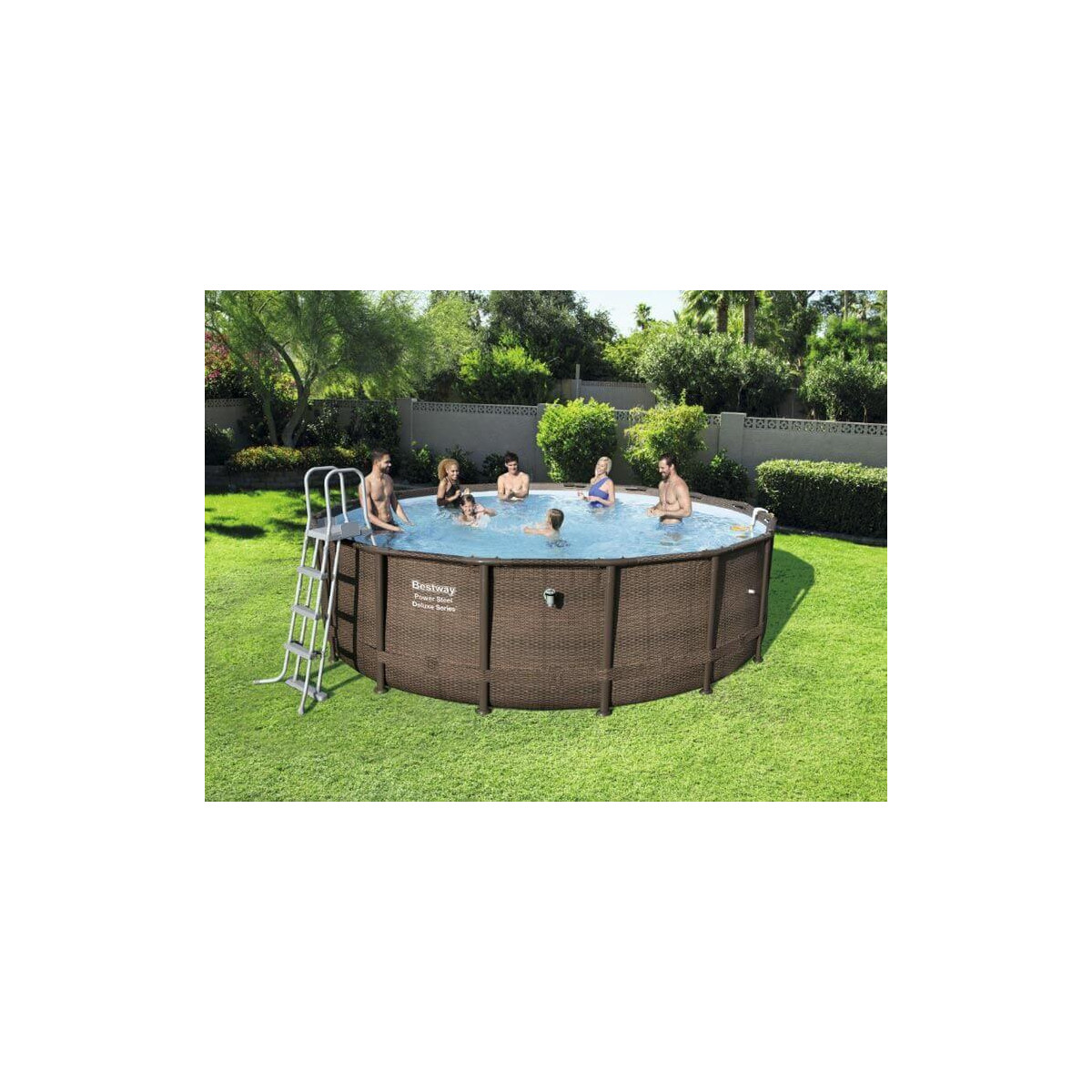 Piscine Tubulaire Bestway O4 X H 122 Cm Rattan