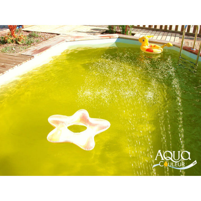 Aquacouleur Mangue - Colorant pour piscine sans danger