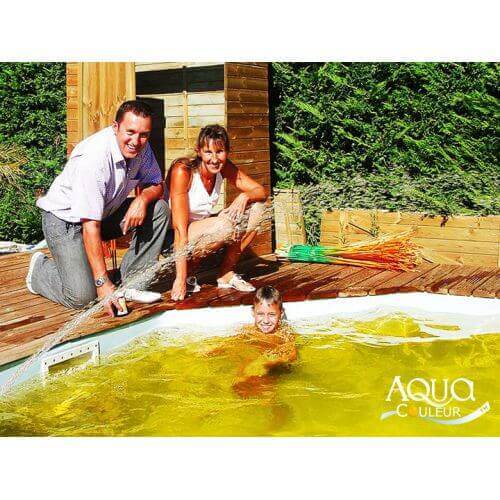 Aquacouleur Mangue - Colorant pour piscine sans danger