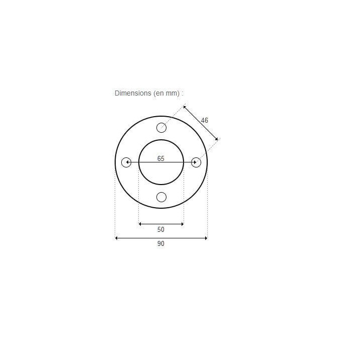 Bride (+ vis + joints) de refoulement Easyline BLANCHE (ASTRALPOOL)