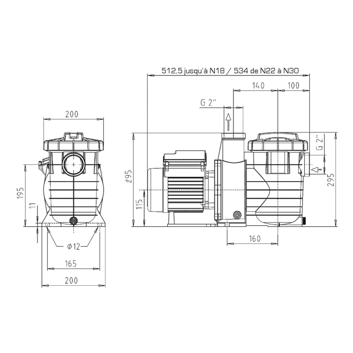 Pompe KSB Filtra N 6 m3/h 0.5 cv Monophasée