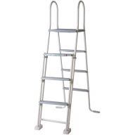 Échelle pour piscine hors-sol - H120 cm - Grise