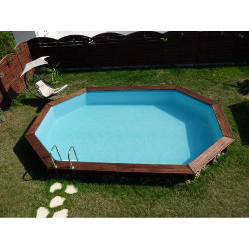 Piscine bois Avocado 656 x 456 x H 131 cm