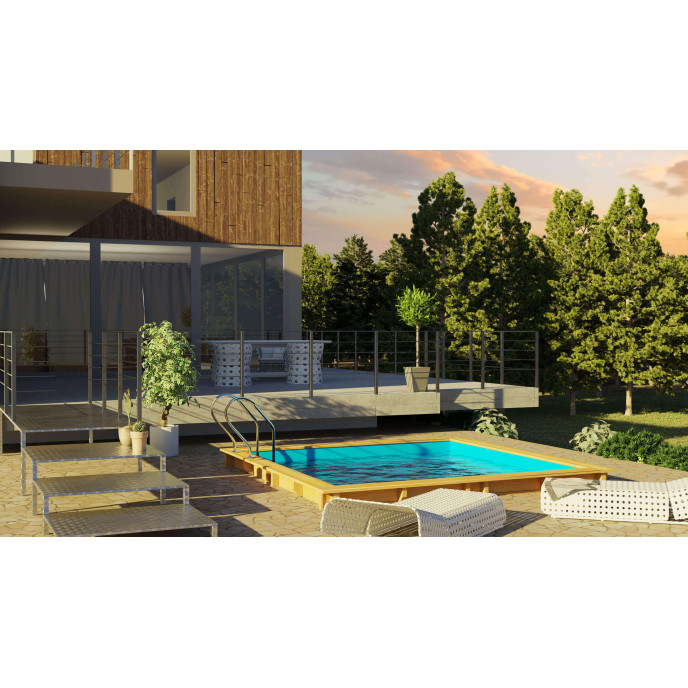 Piscine bois Carra 305 x 305 x H 119 cm