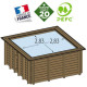 Piscine bois Maéva 300 x 300 x H.150 cm carrée