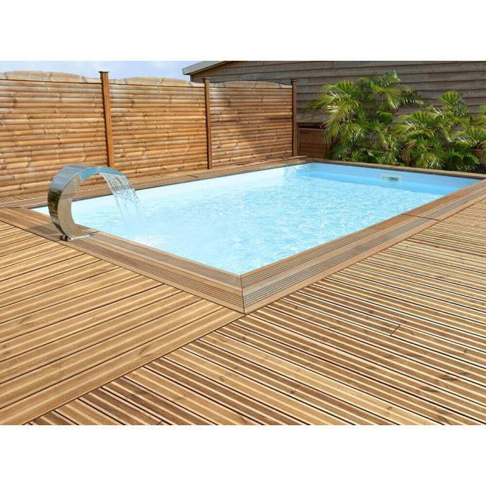 Piscine bois Maeva 600 x 300 x H.150 cm rectangulaire