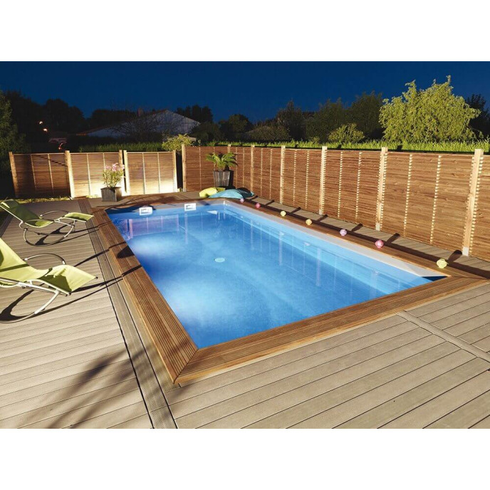 Piscine bois Maeva 700 x 400 x H.150 cm rectangulaire