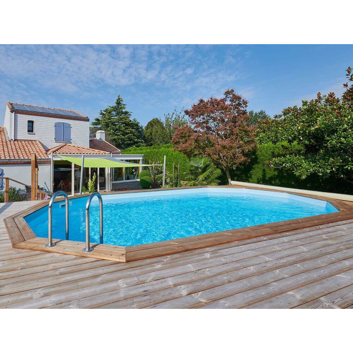 Piscine Maéva 600 x 300 x H.150 cm octogonale