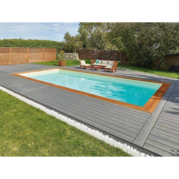 Piscine bois Maéva 800 x 400 x H.150 cm rectangulaire