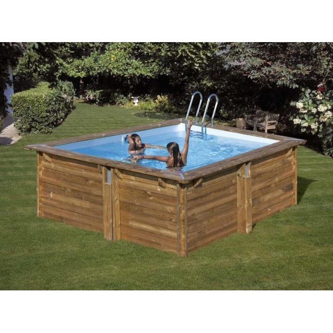 Piscine bois Carra 305 x 305 x H 119 cm