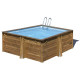 Piscine bois Carra 305 x 305 x H 119 cm