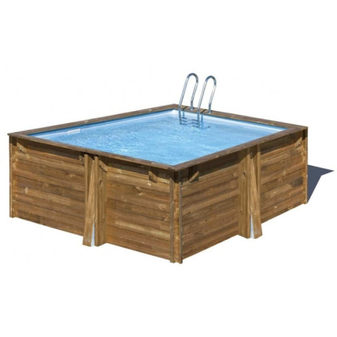 Piscine bois Carra 305 x 305 x H 119 cm