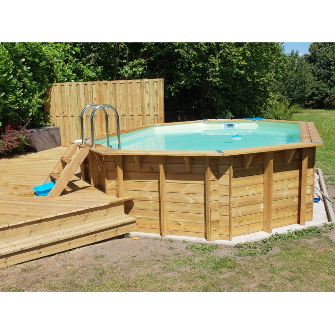 Piscine bois Azura 610 x 400 x H 120 cm