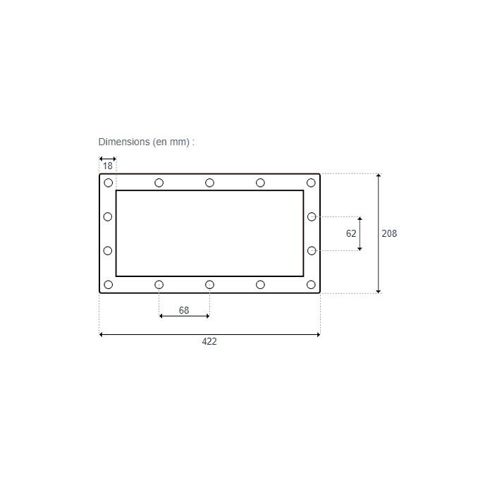 Joints de Bride skimmer grande meurtriere Astralpool (x2)