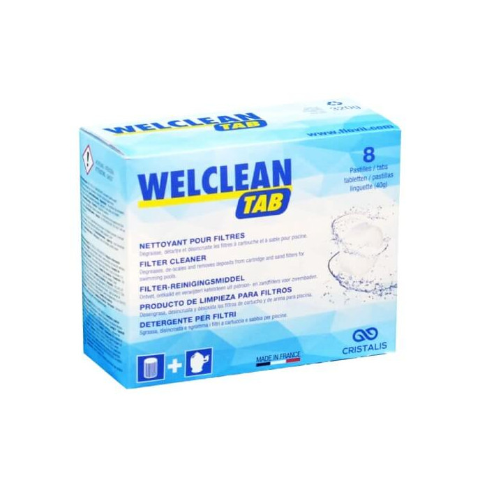 Nettoyant filtre Welclean Tab (boite de 8)