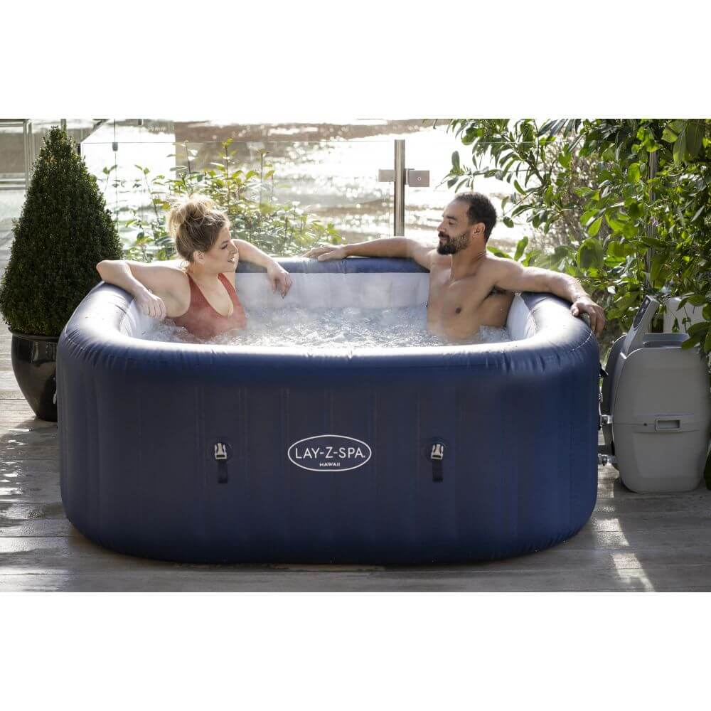 Spa gonflable Lay-Z-Spa Cabo carré Hydrojet 4 à 6 places- Bestway